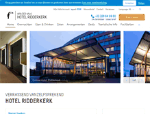 Tablet Screenshot of hotelridderkerk.nl